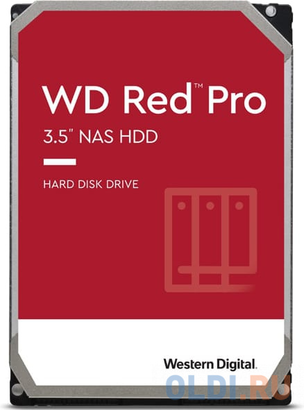 Жесткий диск WD SATA-III 20TB WD201KFGX NAS Red Pro (7200rpm) 512Mb 3.5