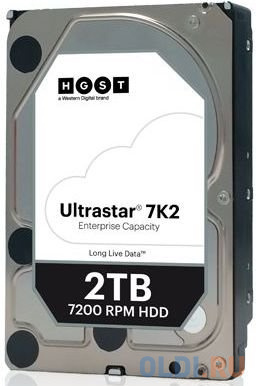 

Жесткий диск WD SATA-III 2Tb Ultrastar DC HA210 (7200rpm) 128Mb 3.5" (HUS722T2TALA604)