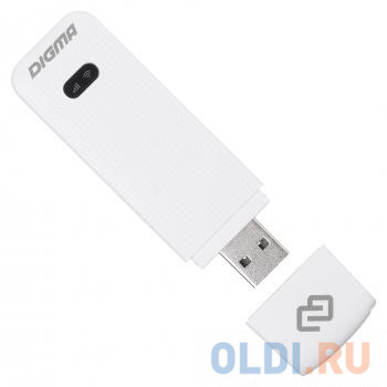 Модем 3G/4G Digma Dongle USB Wi-Fi Firewall +Router внешний белый от OLDI