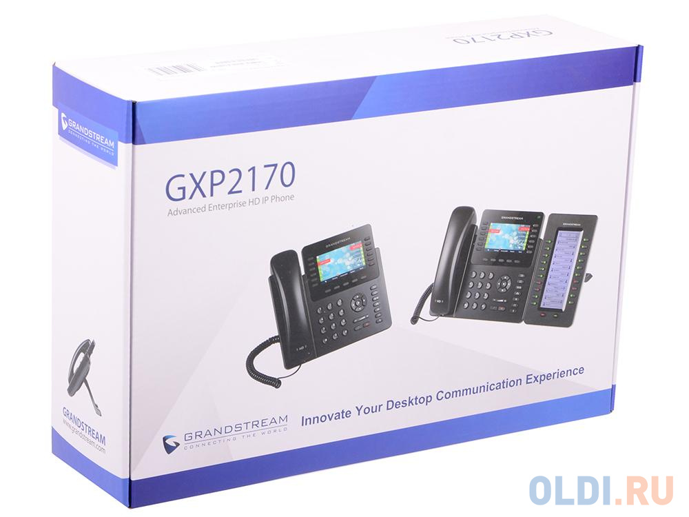 Телефон IP Grandstream GXP-2170 12 линий 6 SIP-аккаунтов 2x10/100/1000Mbps цветной LCD PoE USB Bluet (Аналог телефона IP Yealink SIP-T48S 16 SIP-аккау фото