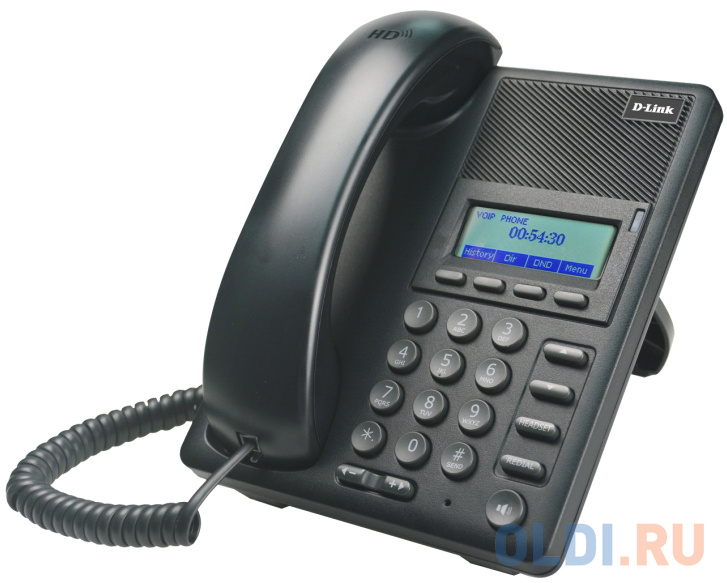 

IP - телефон D-Link DPH-120S/F1B IP-телефон с 1 WAN-портом 10/100Base-TX, 1 LAN-портом 10/100Base-TX, Чёрный