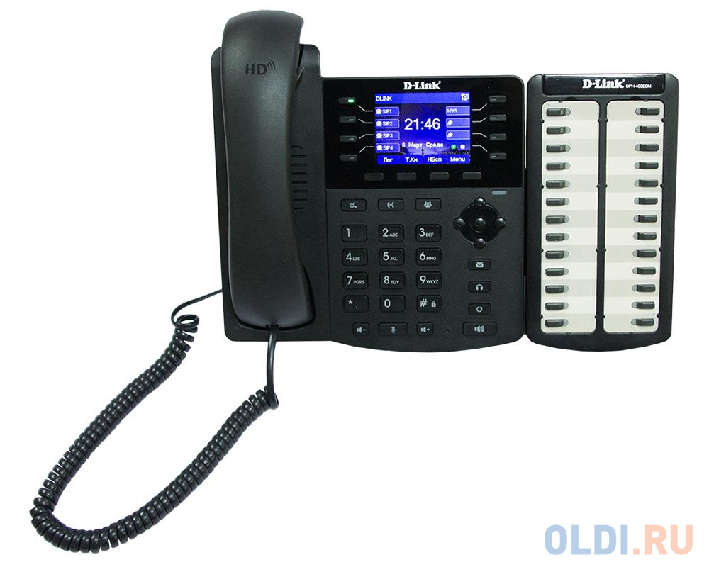 IP - телефон D-Link DPH-150S/F5B IP-телефон с цветным дисплеем, 1 WAN-портом 10/100Base-TX и 1 LAN-портом 10/100Base-TX