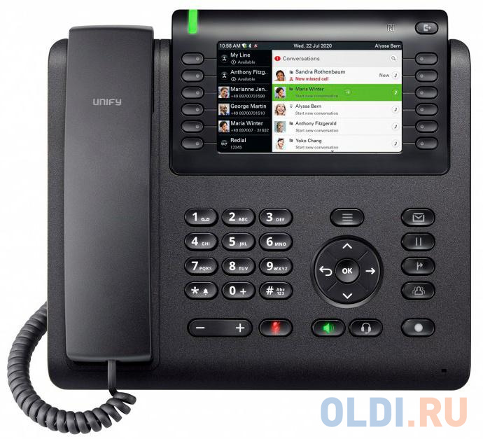 

Телефон SIP Unify OpenScape Desk Phone CP700X черный (L30250-F600-C439)