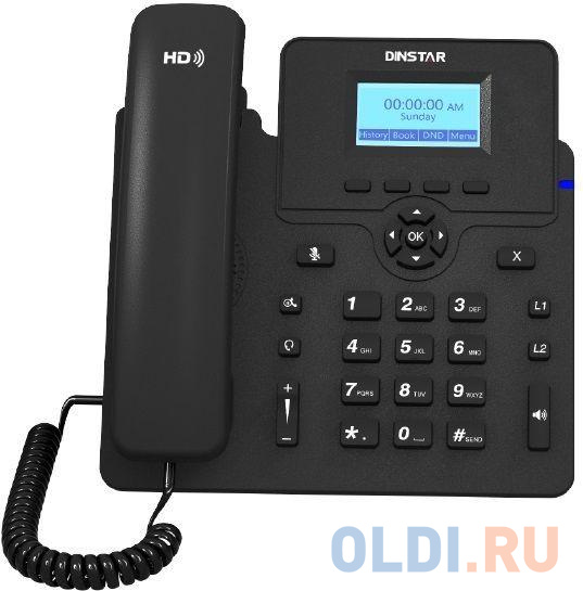 

Телефон IP Dinstar C61SP черный