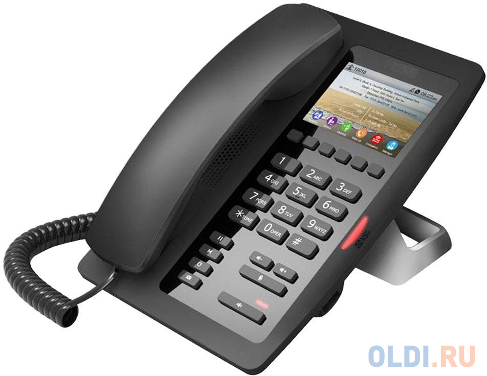 Телефон IP для отелей Fanvil H5 2 SIP-аккаунта 2x10/100/1000Mbps 3.5" LCD
