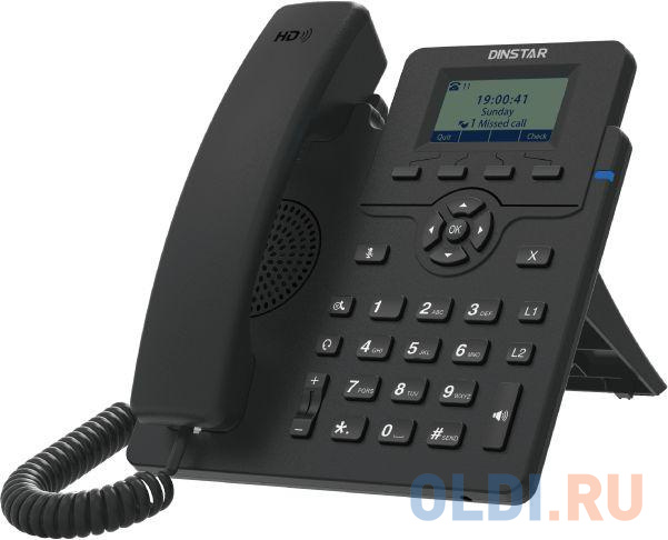 Телефон IP Dinstar C60S черный - фото 2