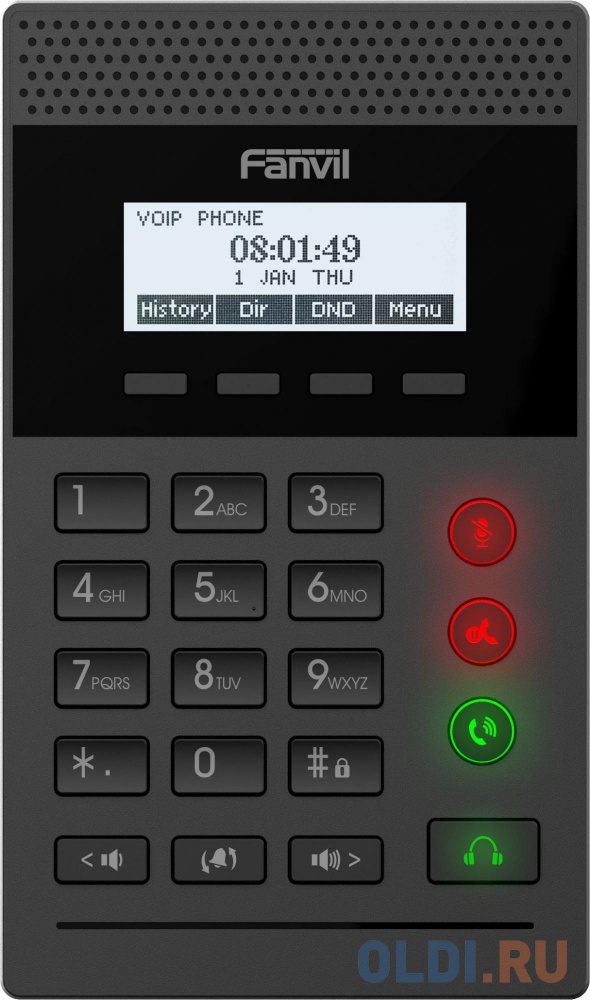 Телефон IP Fanvil X2C черный ip телефон fanvil x210
