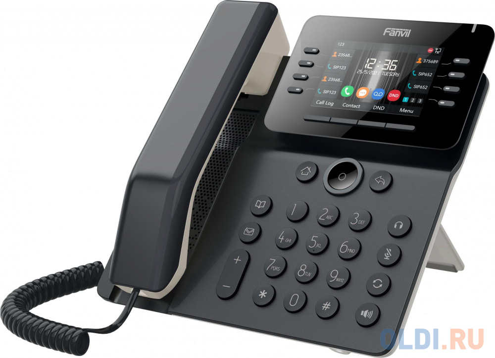 Телефон IP Fanvil V64 черный x7c телефон ip fanvil ip телефон 20 линий ной экран 5