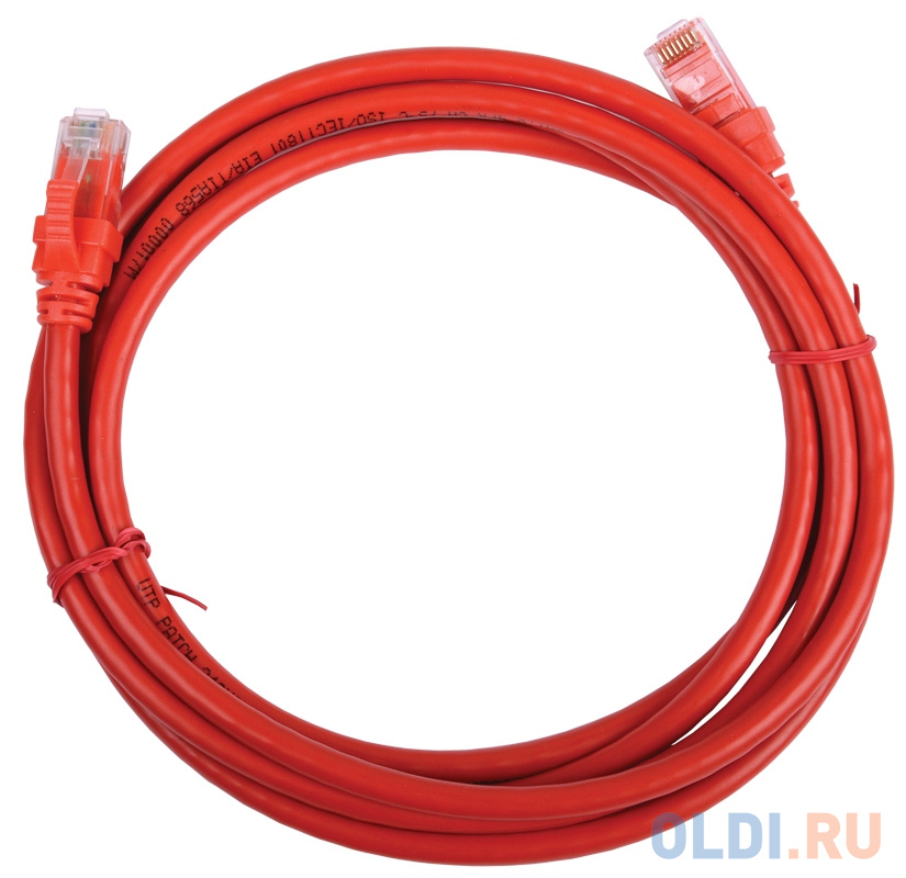 Патч-корд UTP 5е категории 3м ITK PC04-C5EU-3M красный - фото 2
