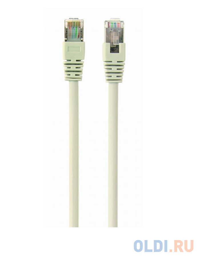 Патч-корд литой FTP Cablexpert PP22-0.5m кат.5e, 0.5м, многожильный (серый) патч корд литой aopen utp кат 5е 15м серый anp511 15m