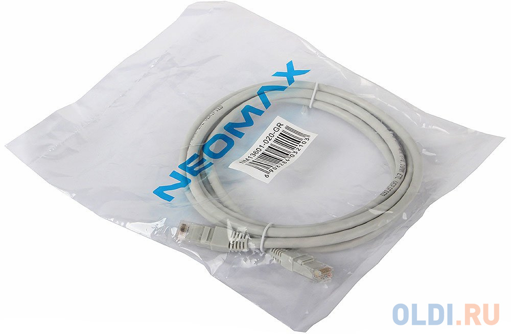 NEOMAX (NM13601-020) Шнур коммут. UTP 2м., гибкий, Категория 6 коннектор gauss для трековых шинопроводов гибкий i