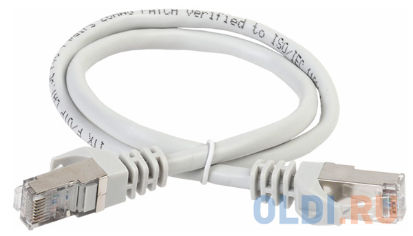 ITK PC01-C5EFL-1M Коммутационный шнур (патч-корд), кат.5Е FTP, LSZH, 1м, серый