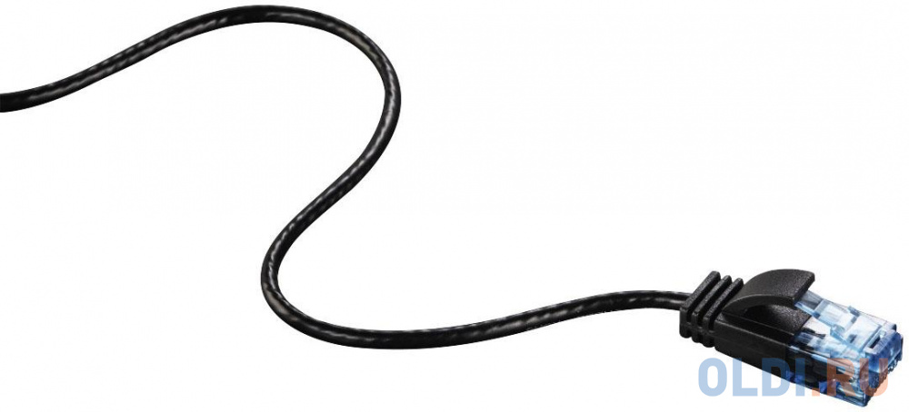 Патч-корд Hama Slim-Flexible UTP cat6 solid 0.75м черный RJ-45 (m)-RJ-45 (m) 00135774 - фото 3