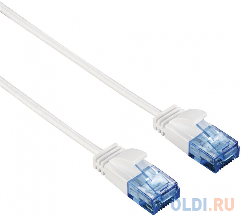 Патч-корд Hama Slim-Flexible UTP cat6 solid 1.5м белый RJ-45 (m)-RJ-45 (m) 00135778 - фото 1