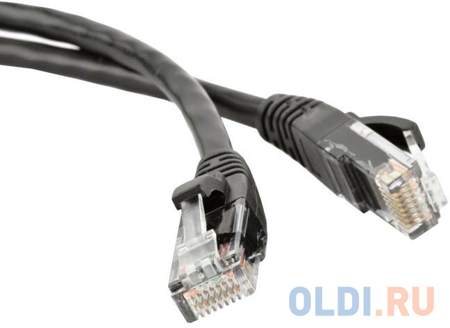 

Патч-корд UTP 6 категории 1м Hyperline PC-LPM-UTP-RJ45-RJ45-C6-1M-LSZH-BK черный