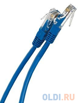 Патчкорд литой "Telecom" UTP кат.5е 0,5м синий фото