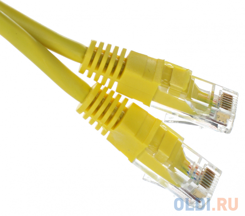 Патчкорд литой "Telecom" UTP кат.5е 1,5м желтый фото