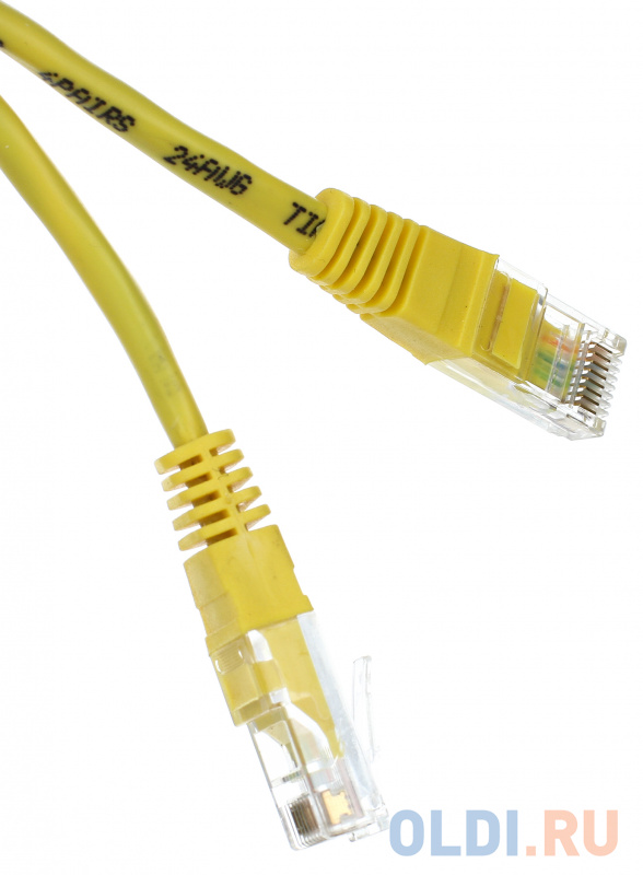 Патчкорд литой "Telecom" UTP кат.5е 10,0м желтый фото