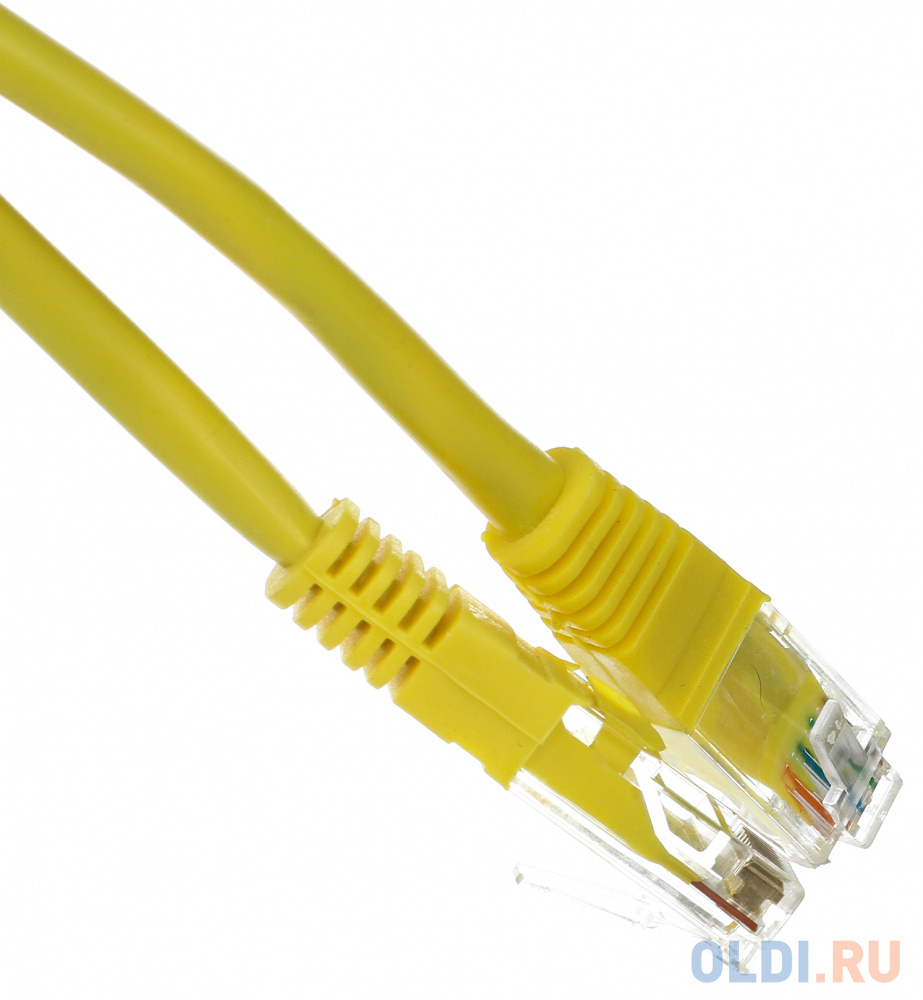 Патчкорд литой "Telecom" UTP кат.5е 2,0м желтый фото