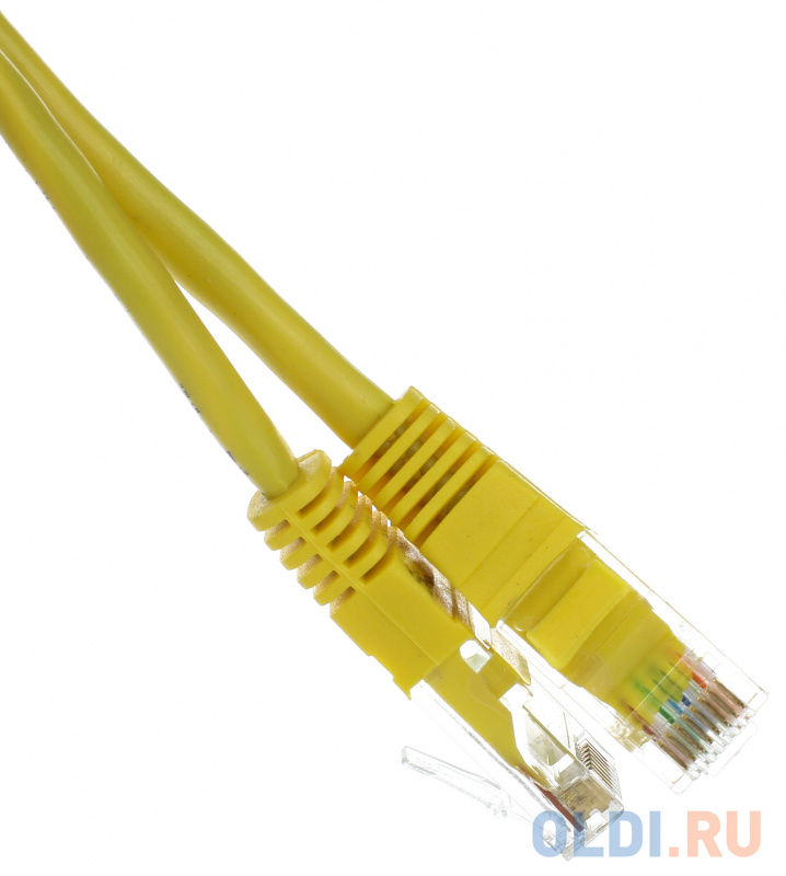 Патчкорд литой "Telecom" UTP кат.5е 15,0м желтый фото