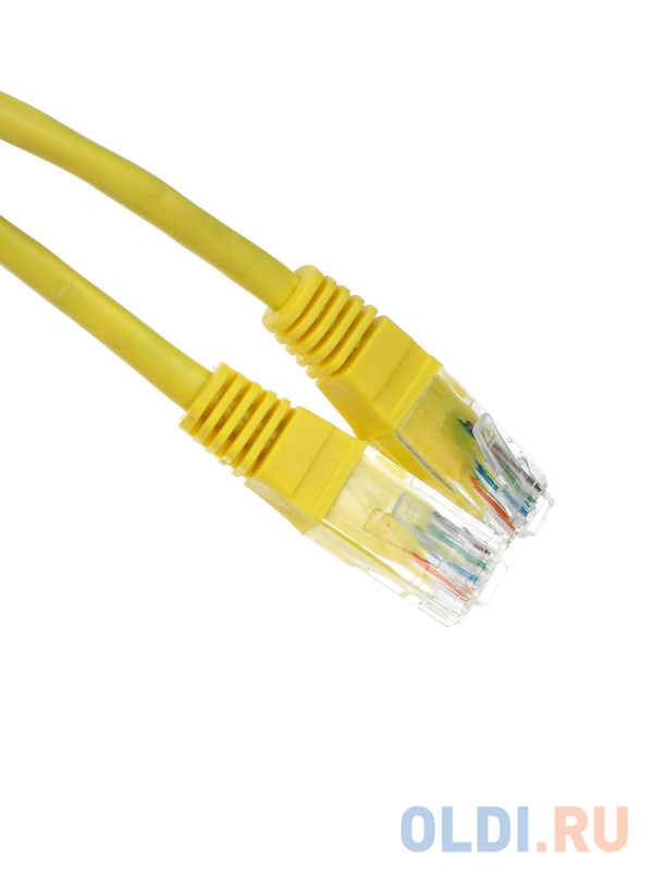 Патчкорд литой "Telecom" UTP кат.5е 5,0м желтый фото