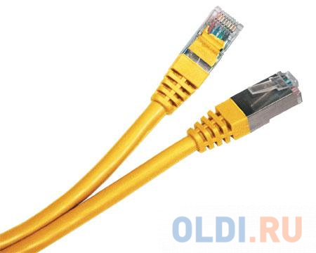 Патч-корд  F/UTP 5е категории 3м Hyperline PC-LPM-STP-RJ45-RJ45-C5e-3M-LSZH-YL желтый - фото 2