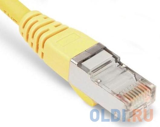 Патч-корд  F/UTP 5е категории 3м Hyperline PC-LPM-STP-RJ45-RJ45-C5e-3M-LSZH-YL желтый - фото 3