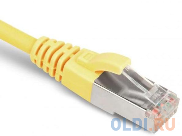 Патч-корд  F/UTP 5е категории 3м Hyperline PC-LPM-STP-RJ45-RJ45-C5e-3M-LSZH-YL желтый - фото 4