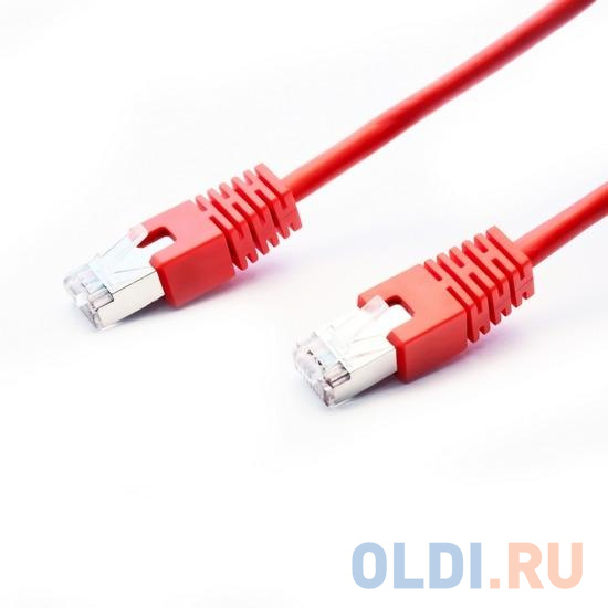 Патч-корд FTP 5Е категории 1.5м красный CU PVC Lanmaster LAN-PC45/S5E-1.5-RD LAN-PC45/S5E-1.5-RD - фото 1