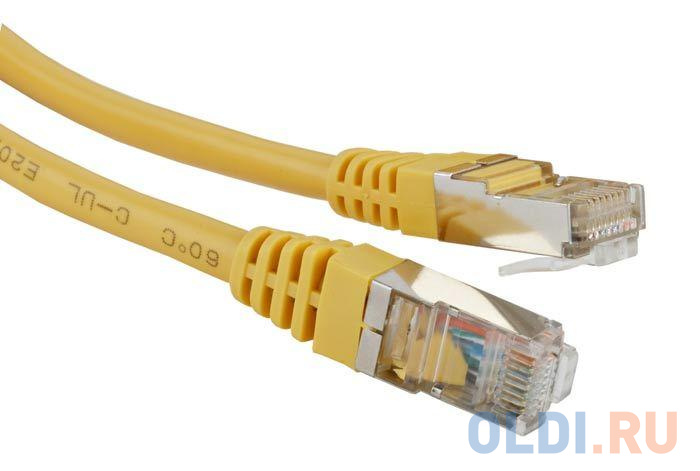 Патч-корд FTP 5Е категории 2м желтый CU PVC Lanmaster LAN-PC45/S5E-2.0-YL