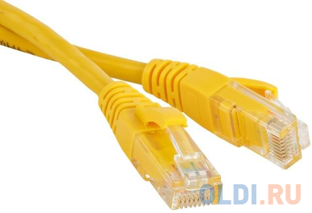 

Патч-корд UTP 5E категории 5м Hyperline PC-LPM-UTP-RJ45-RJ45-C5e-5M-LSZH-YL желтый