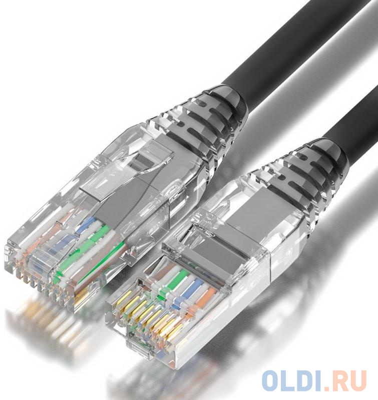

GCR Патч-корд 2.0m LSZH UTP кат.5e, черный, коннектор ABS, 24 AWG, ethernet high speed 1 Гбит/с, RJ45, T568B, GCR-52242