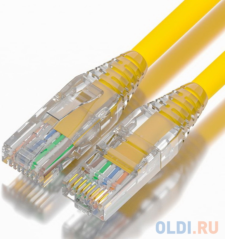 

GCR Патч-корд 3.0m LSZH UTP кат.5e, желтый, коннектор ABS, 24 AWG, ethernet high speed 1 Гбит/с, RJ45, T568B, GCR-52667