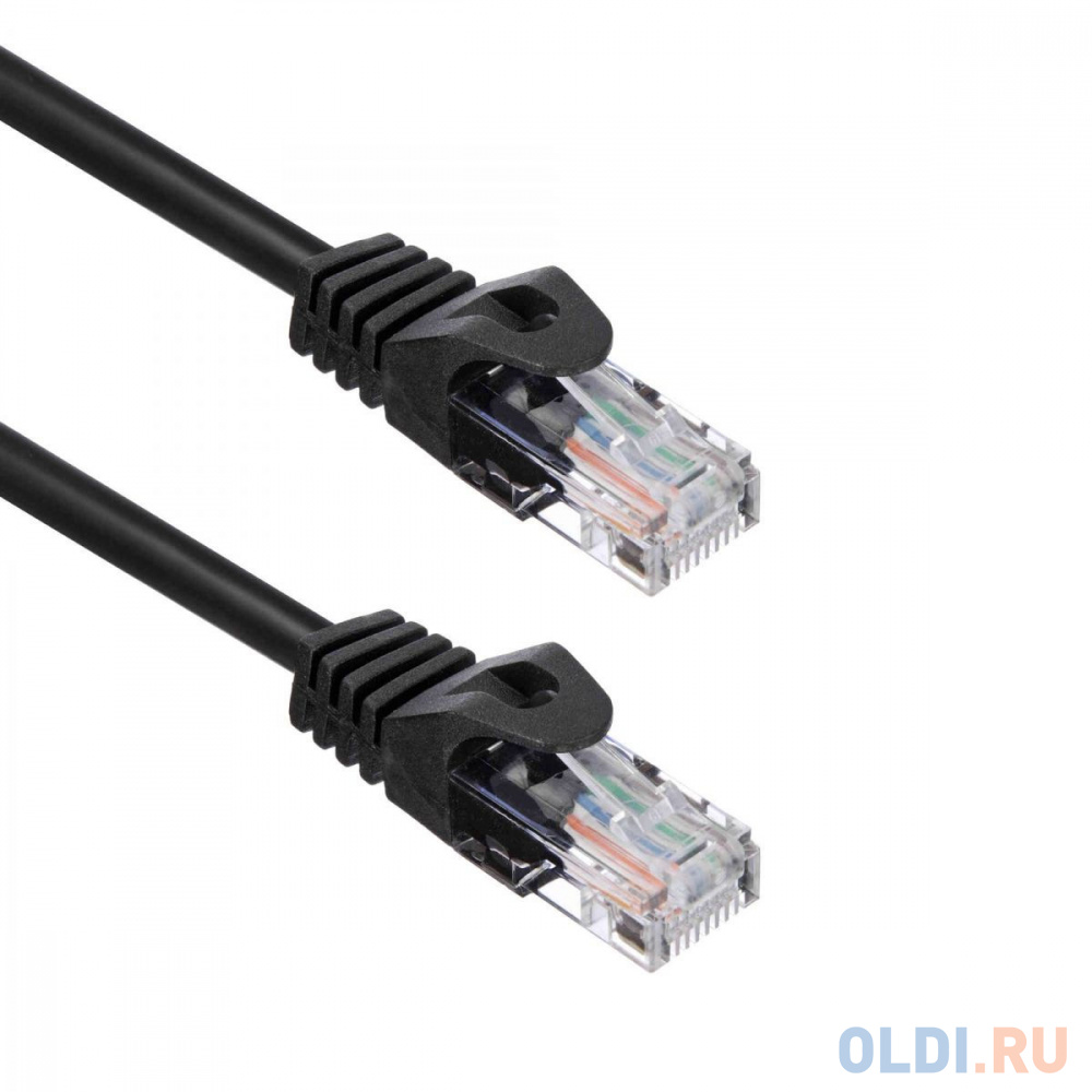 Патч-корд ACD-LPU5C-10M [ACD-LPU5C-10M] Cat5e UTP 24AWG 4Pair, 7/0.18мм CU Черный, 10м, (741838) Вид№2