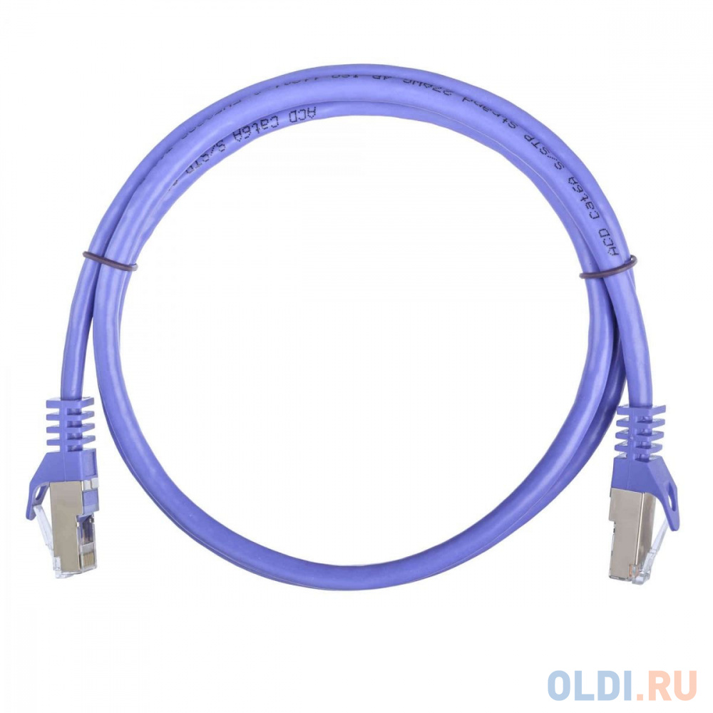 Патч-корд ACD-LPS6A-10P [ACD-LPS6A-10P] Cat6a SSTP, 27AWG,CU Фиолетовй, 1.0м, (741876)