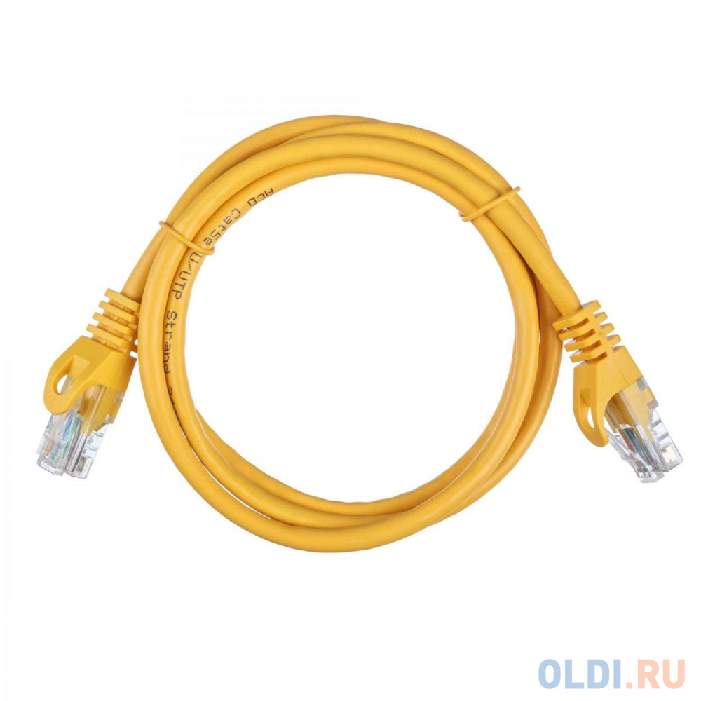 Патч-корд ACD-LPU5E-10Y [ACD-LPU5E-10Y] Cat5e UTP 24AWG 4Pair, 7/0.18мм CCA Желтый,1.0м, (741425)