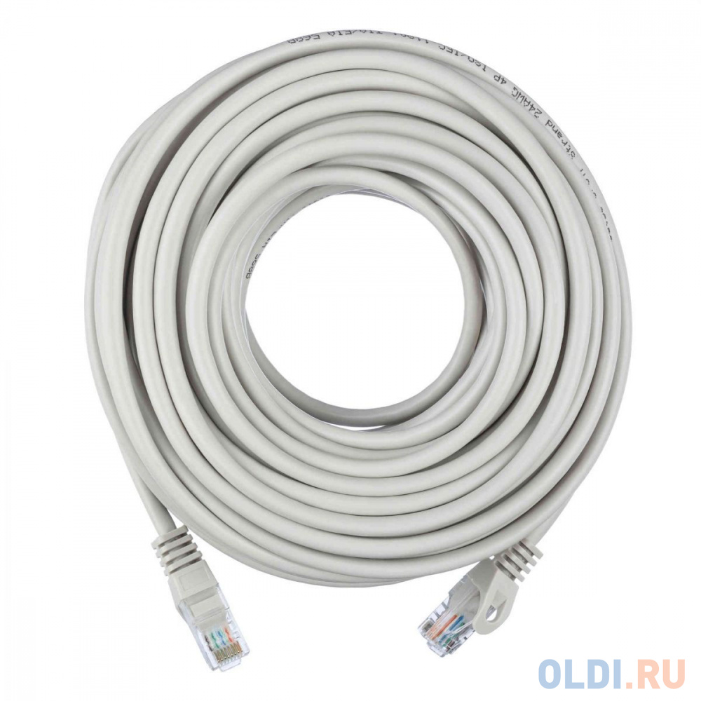 Патч-корд ACD-LPU5E-20M [ACD-LPU5E-20M] Cat5e UTP 24AWG 4Pair, 7/0.18мм CCA Серый, 20м, (741685)