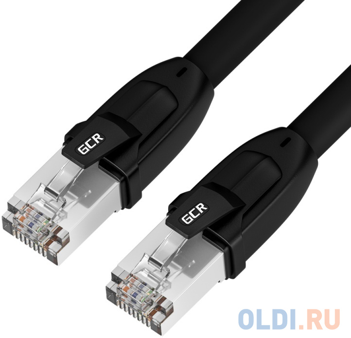 

GCR Патч-корд PROF кат.8 ethernet 1.5m F/FTP, RJ45, CU, 26 AWG, литой, прямой, черный, экранированные коннекторы, GCR-52347