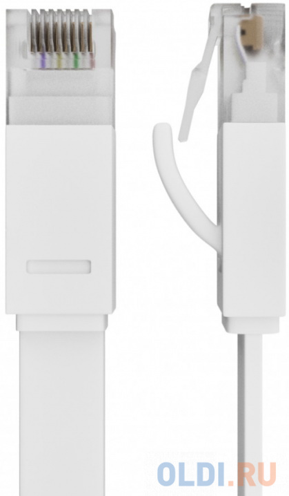 Greenconnect Патч-корд PROF плоский прямой 7.5m, UTP медь кат.6, белый, 30 AWG, ethernet high speed 10 Гбит/с, RJ45, T568B, GCR-51795 Greenconnect Патч-корд PROF плоский прямой 7.5m, UTP медь кат.6, белый, 30 AWG, ethernet high speed 10 Гбит/с, RJ45, T568B, GCR-51795 фото