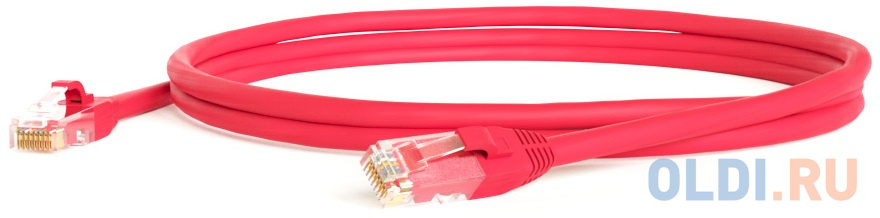 Патч-корд  U/­UTP 6 категории 3м Hyperline PC-LPM-UTP-RJ45-RJ45-C6-3M-LSZH-RD красный