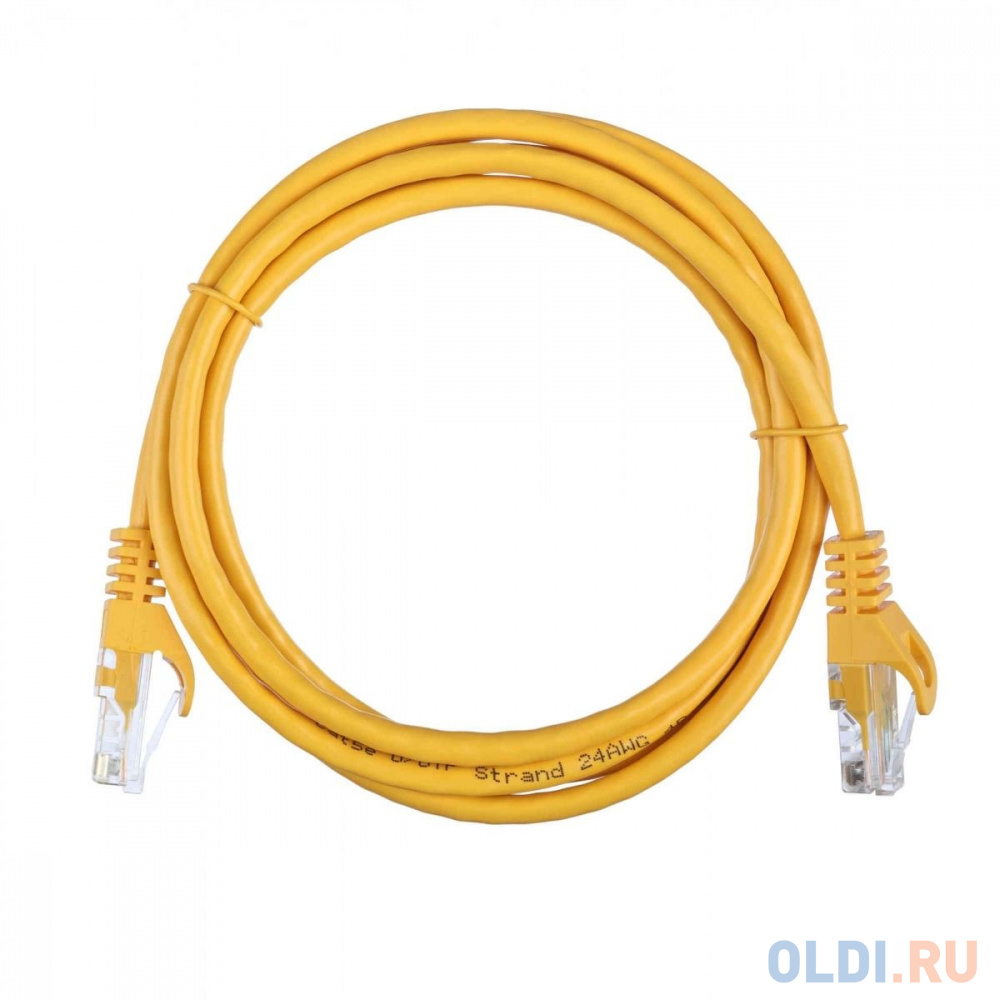 Патч-корд ACD-LPU5E-15Y [ACD-LPU5E-15Y] Cat5e UTP 24AWG 4Pair, 7/0.18мм CCA Желтый,1.5м, (741470)