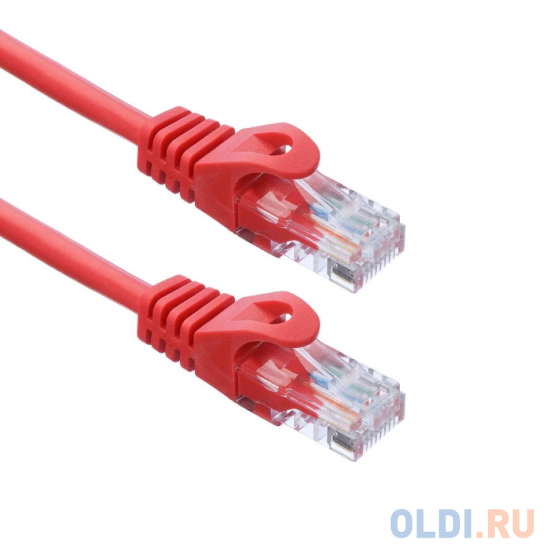 Патч-корд ACD-LPU5E-50R [ACD-LPU5E-50R] Cat5e UTP 24AWG 4Pair, 7/0.18мм CCA Красный, 5.0м, (741630) Вид№2