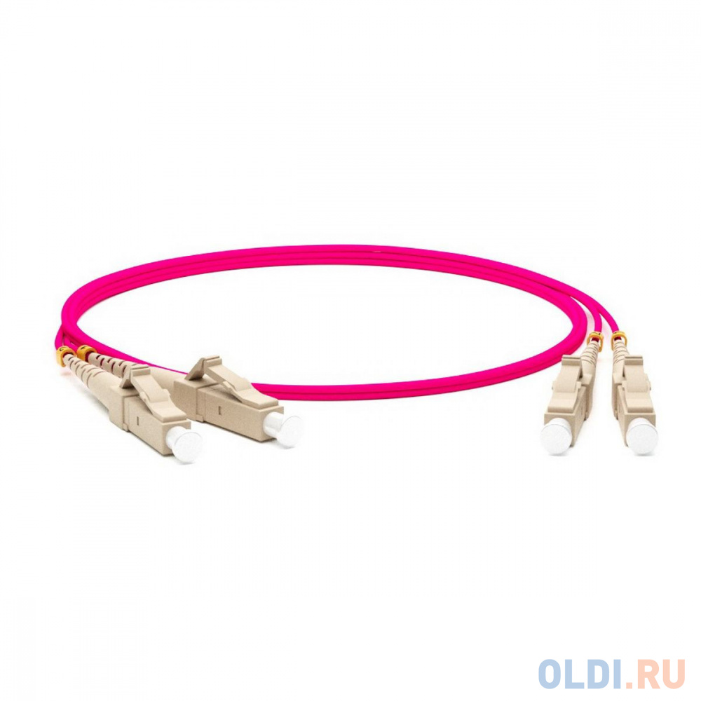 Hyperline FC-D2-504-LC/PR-LC/PR- H-20M-LSZH-MG Патч-корд волоконно-оптический (шнур) MM 50/125 (OM4), LC-LC, duplex, 10G/40G, LSZH, 20 м