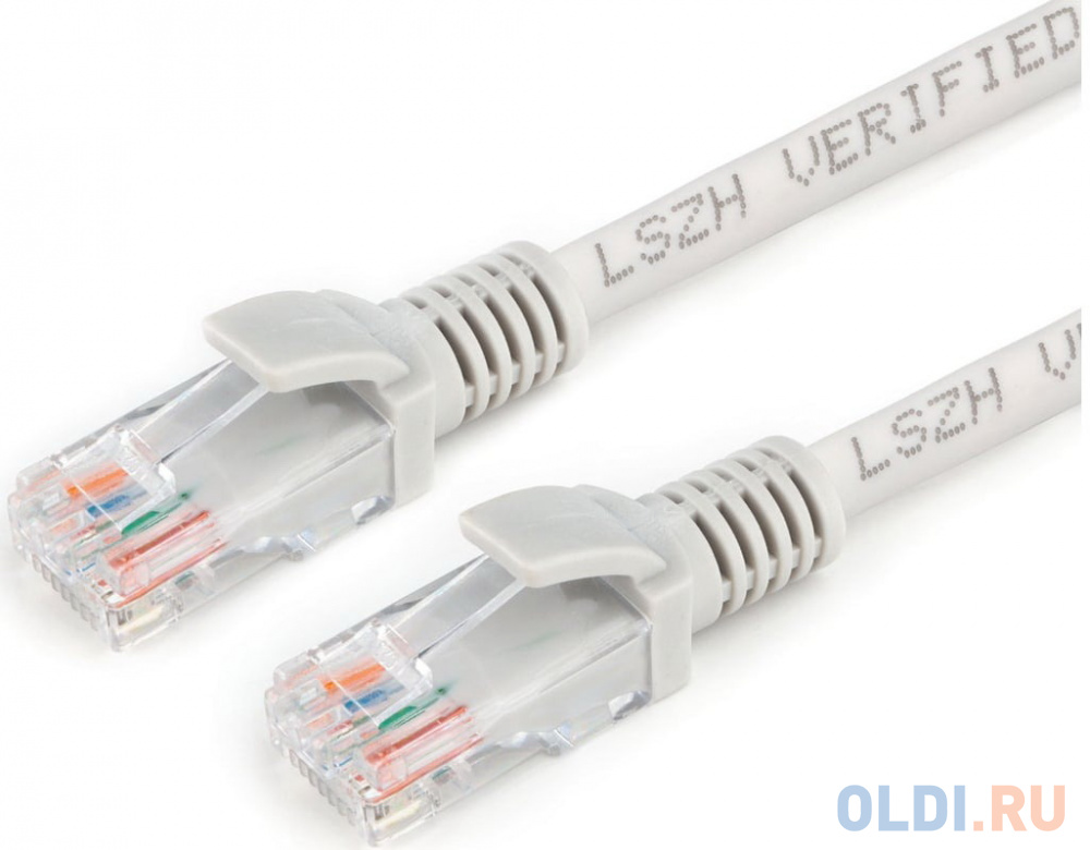 

Cablexpert Патч-корд LSZH медный UTP кат.5e, 15м, литой, многожильный (серый) [PP30-15M]