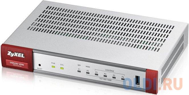 

Межсетевой экран Zyxel USG20-VPN Межсетевой экран для малого офиса с двухдиапазонной точкой доступа 802.11ac и SFP-слотом