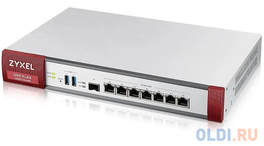 ZYXEL ZyWALL USG FLEX 500 firewall with 1 year subscription set (AS, AV, CF, IDP), Rack, 7 configurable (LAN / WAN) ports GE, 1xSFP, 2xUSB3.0, AP Cont USGFLEX500-RU0102F - фото 3