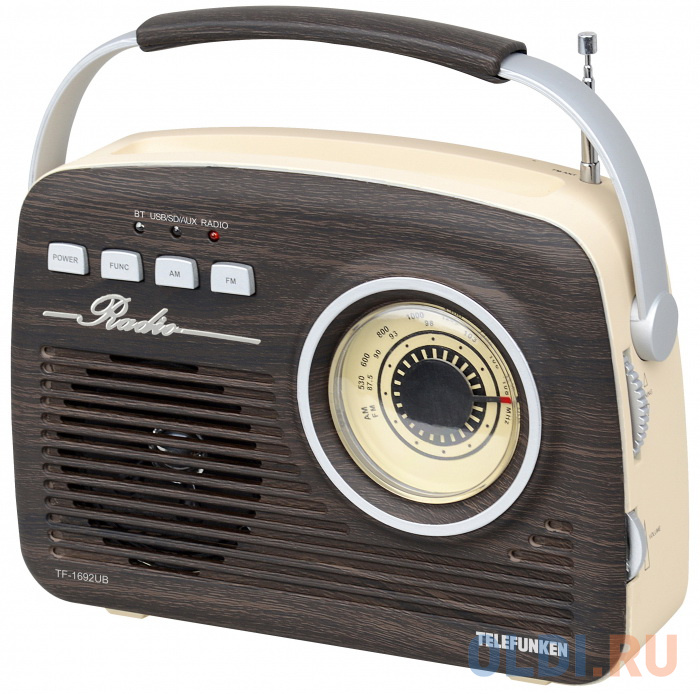 

Радиоприемник настольный Telefunken TF-1692UB дерево темное USB SD
