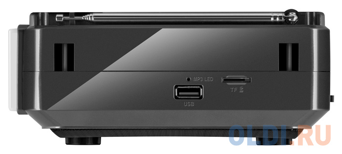 АС SVEN SRP-525, серый (3 Вт, FM/AM/SW, USB, microSD, фонарь, встроенный аккумулятор) фото