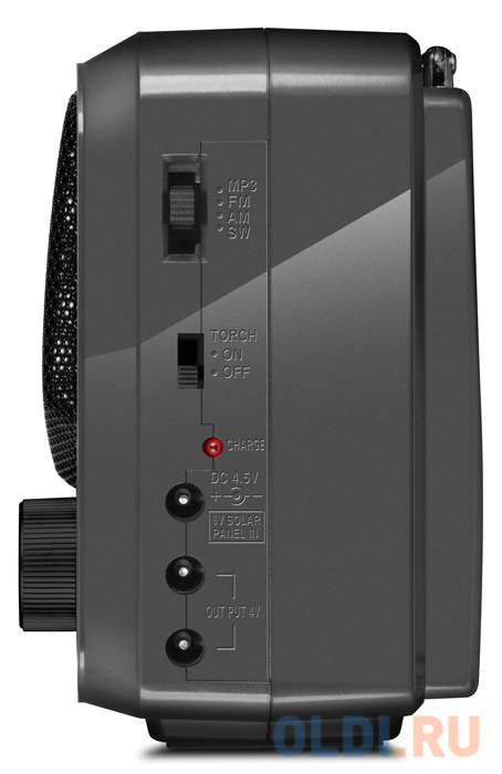 АС SVEN SRP-525, серый (3 Вт, FM/AM/SW, USB, microSD, фонарь, встроенный аккумулятор) фото