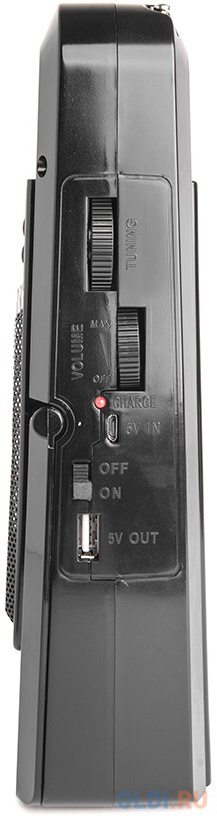 Радиоприемник портативный Сигнал Vikend Traveler черный USB SD/MMC фото